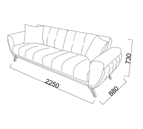 Трехместный диван Пиетро (Pietro) Беллона