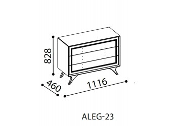 Комод в спальню Алегро ALEG-23
