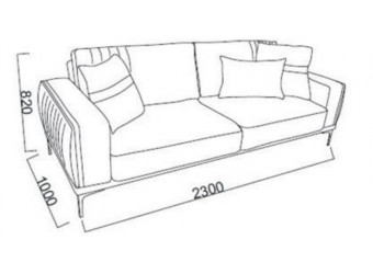 Трехместный диван-кровать Carlino(Карлино) CARL-02
