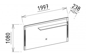Тумба под ТВ Лоретто (Loretto) LORET-15pp+c