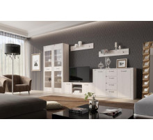 Гостиная Элана от МебельГрад, комплектация 2, цвет Бодега белая Гостиная Элана от МебельГрад, комплектация 2, цвет Бодега белая