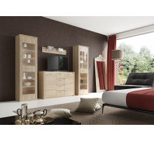 Гостиная Элана от МебельГрад, комплектация 2, цвет Бодега белая Гостиная Элана от МебельГрад, комплектация 2, цвет Бодега белая