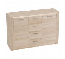 Широкий комод 1400 Элана, цвет Бодега белая Широкий комод 1400 Элана, цвет Бодега белая