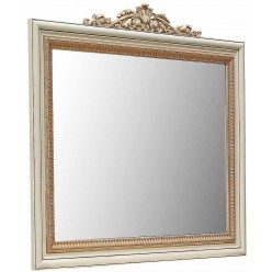 Зеркало «Альба 13» П524.13к (слоновая кость с золочением)