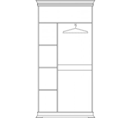 Шкаф «Верди Люкс» П487.35