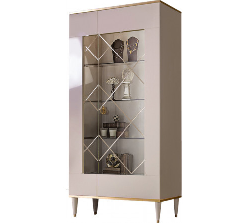 Шкаф витрина Rimini РМВ2-2С правый (слоновая кость)