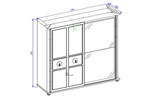 Шкаф-купе платяной Мистраль (Mistral) MIST-19