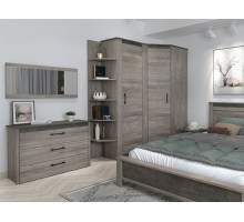 Зеркало малое NEW, Денвер Риббек серый