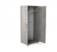 Шкаф Д-1 для одежды глубокий, Денвер Риббек серый